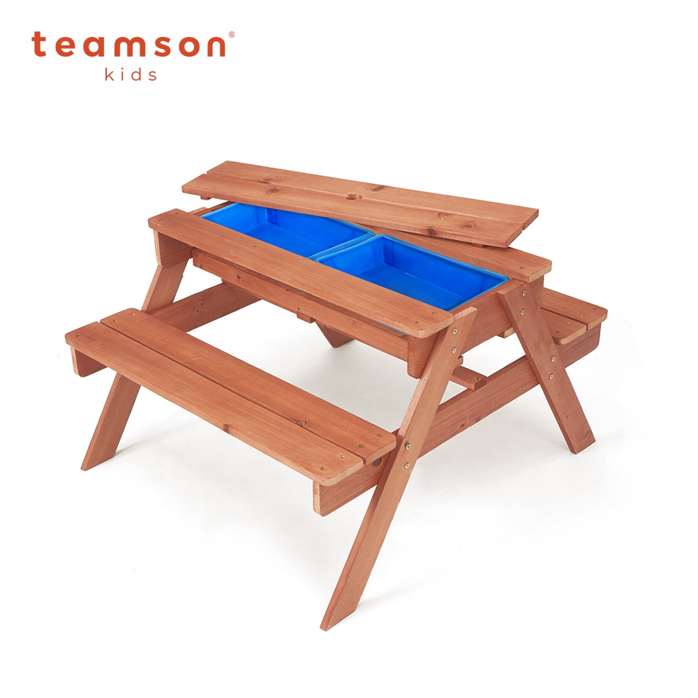 Teamson 兒童戶外挖沙桌椅組(附玩沙配件)
