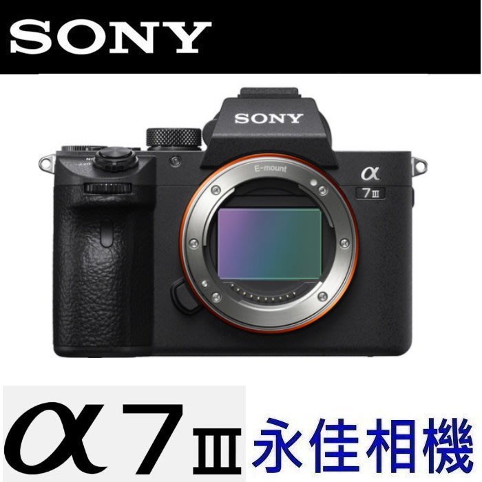 永佳相機_SONY A7III A7 III A7M3 BODY 單機身 全幅 微單眼【公司貨】