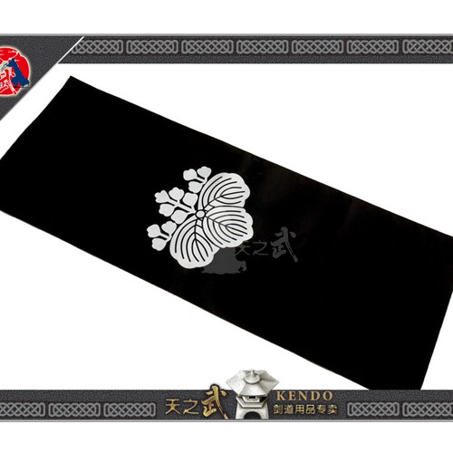 新品上新活動五三戰國家紋純棉印染家紋黑頭巾日本劍道 蝦皮購物