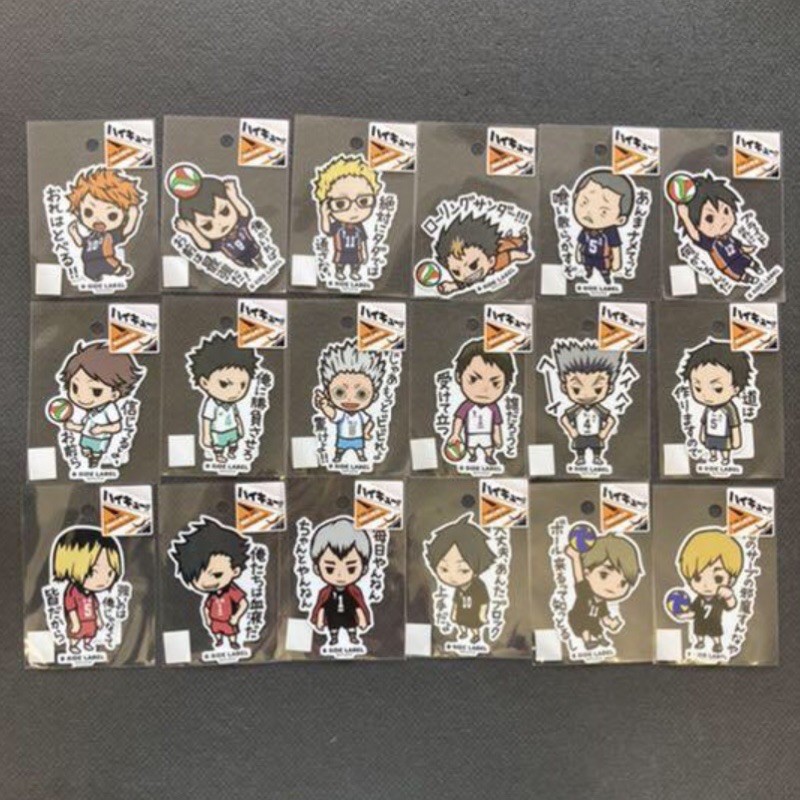 排球少年 緣日 貼紙 迷你徽章 B-SIDE LABEL 宮侑 宮治 北信介 角名 岩泉 及川 孤爪研磨 黑尾 木兔