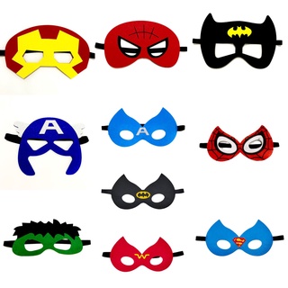 超級英雄法蘭絨面具兒童派對面具