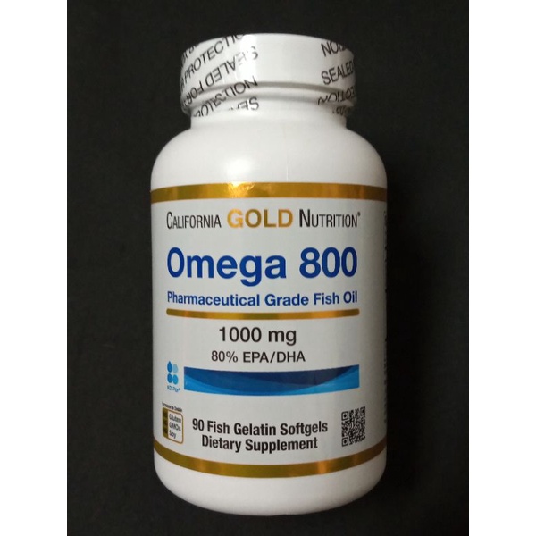 新到貨 California Gold Nutrition Omega 800 醫級魚油 90顆 效期到2024/09