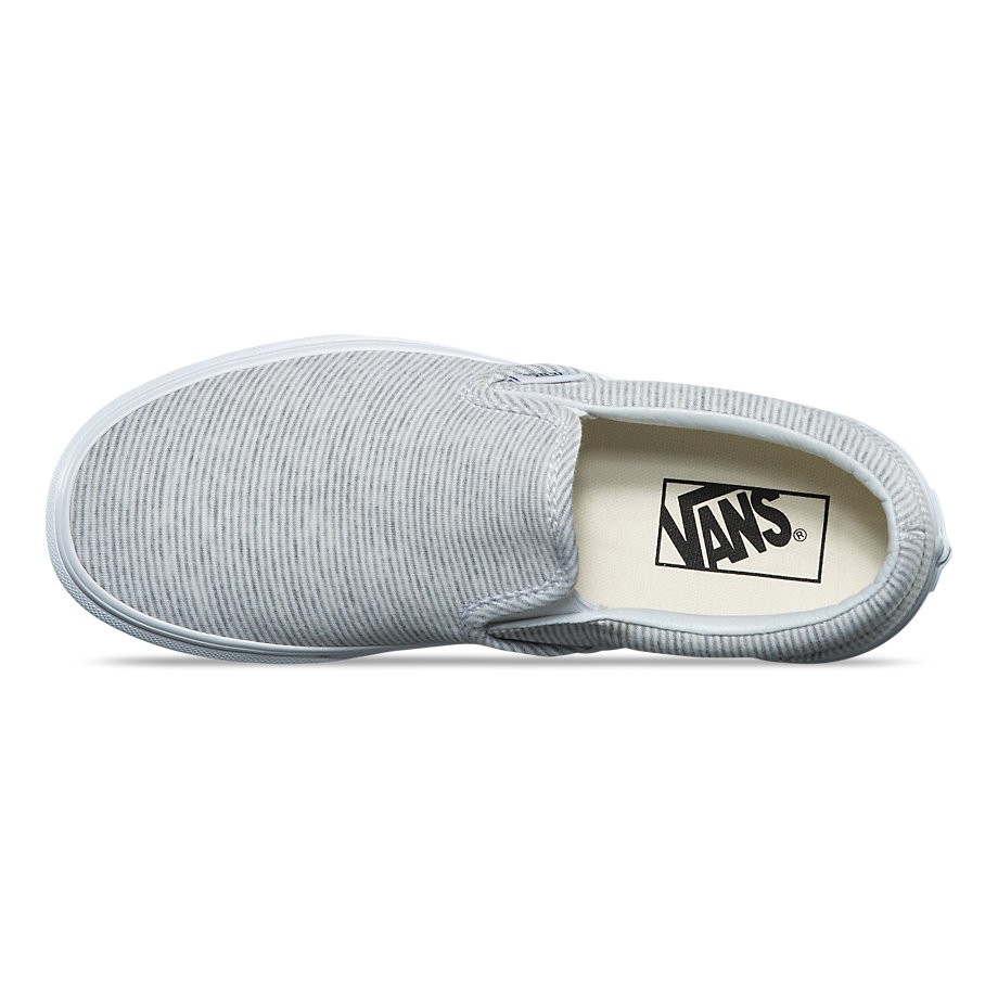 CHIEF' VANS 美版SLIP-ON 灰色條紋橫條紋水平條紋帆布懶人鞋sz4.5~7.5 女| 蝦皮購物