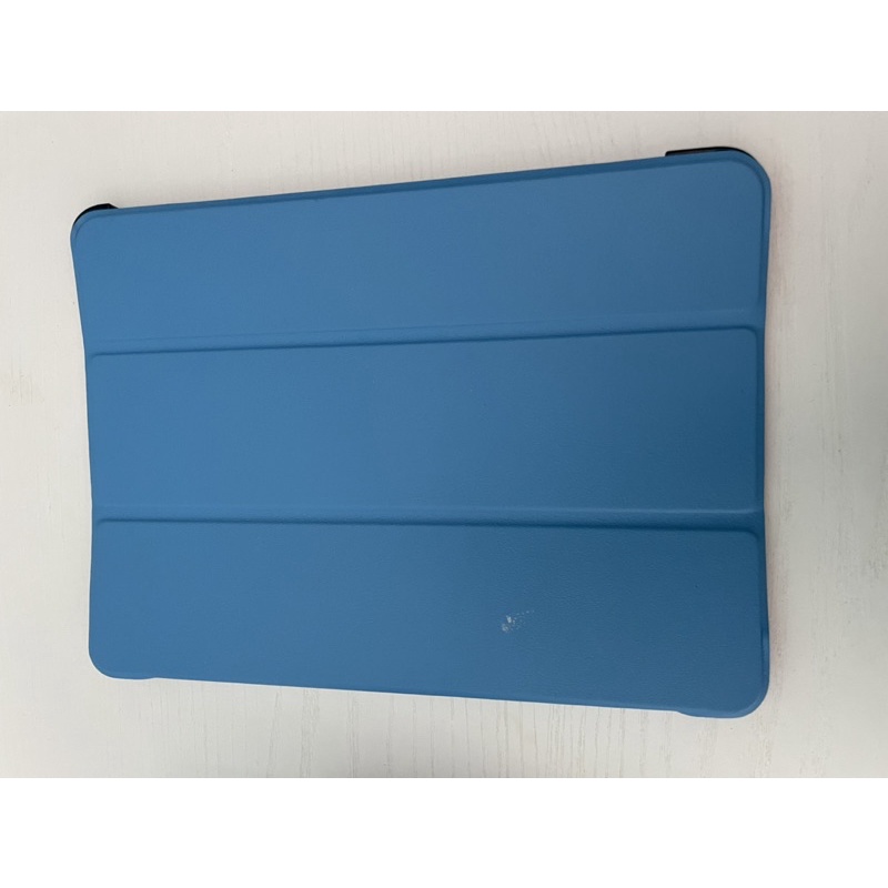 二手-ipad pro 11寸 質感皮紋折疊可立平板保護套-天空藍