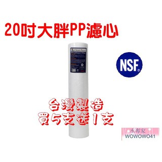 水專家=20吋大胖PP棉質濾心 全戶淨水器 臺灣製造 活性炭.樹脂 拜耳 摺疊PP UDF CTO