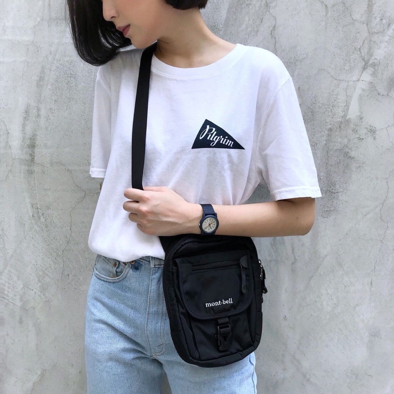 Mont Bell Travel Shoulder Bag 多功能登山斜背小包 日本代購 現貨 蝦皮購物