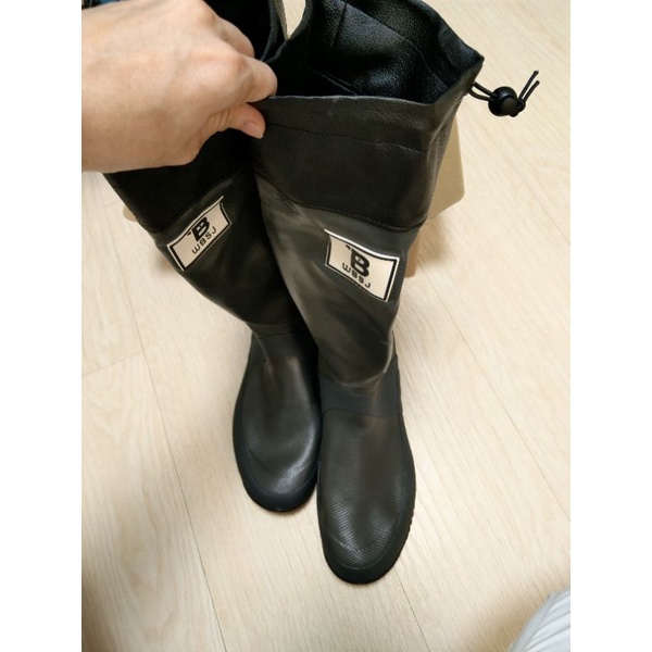 日本 WBSJ 野鳥協會 可折疉收納 雨鞋 長靴 (海軍/灰/棕/迷彩) 可加購原廠保暖鞋墊 wbsj