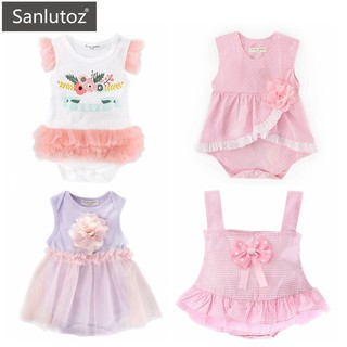 Sanlutoz 夏季女寶寶嬰兒公主包屁裙 時尚可愛甜美