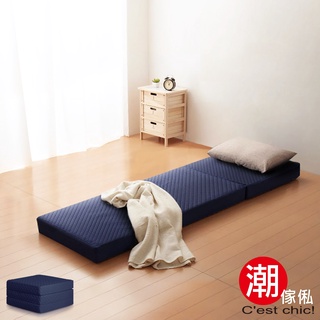 原創商品大好評|潮傢俬｜二代目日式三折獨立筒彈簧床墊幅60CM 兩色可選｜週年慶特惠中