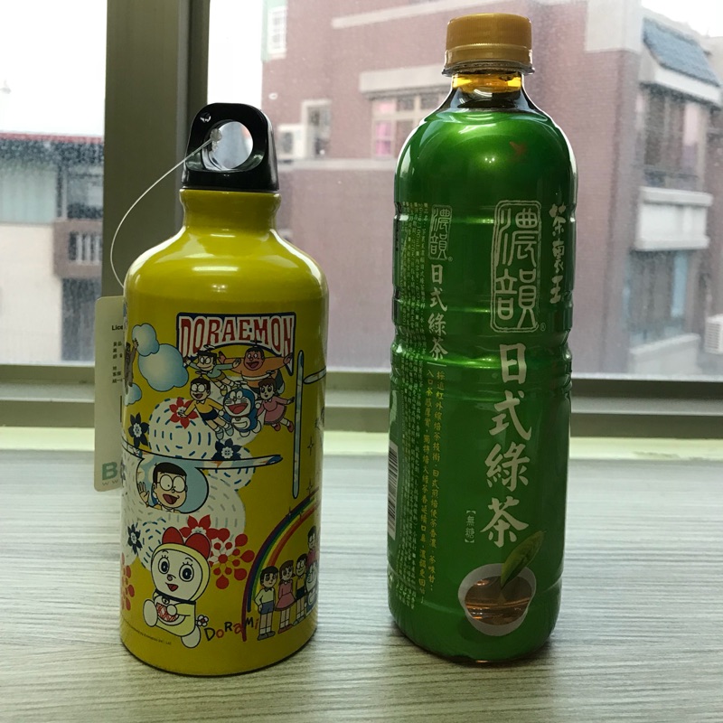 全新哆啦A夢 小叮噹 隨身水瓶（黃）隨身瓶 冷水壺 運動涼水壺
