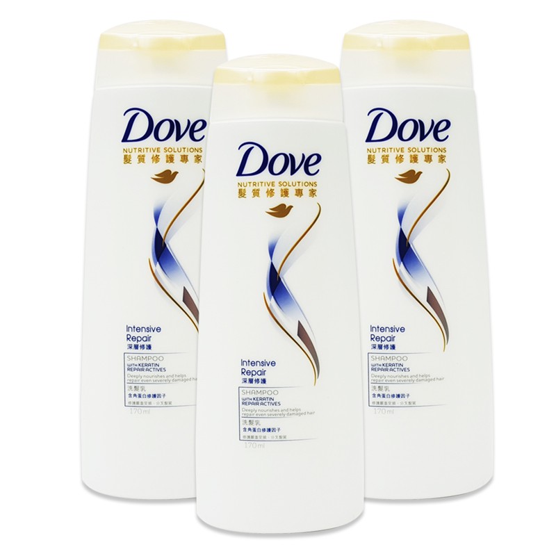 Dove 多芬深層修護洗髮乳洗髮精洗髮乳170ml 蝦皮購物