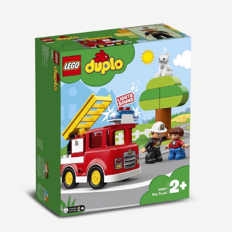 大安區可面交 全新未拆 現貨 正版 LEGO duplo 10901 消防車 得寶系列