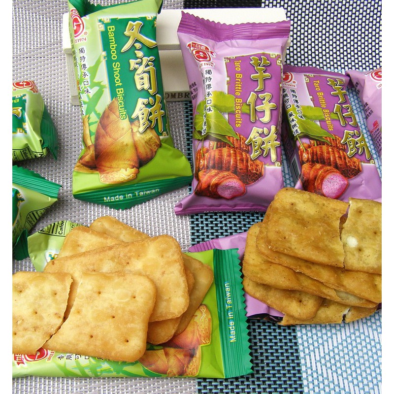 日香 台灣傳統美味 日香冬筍餅   日香芋仔餅  香脆可以 風味絕佳 四秀丫