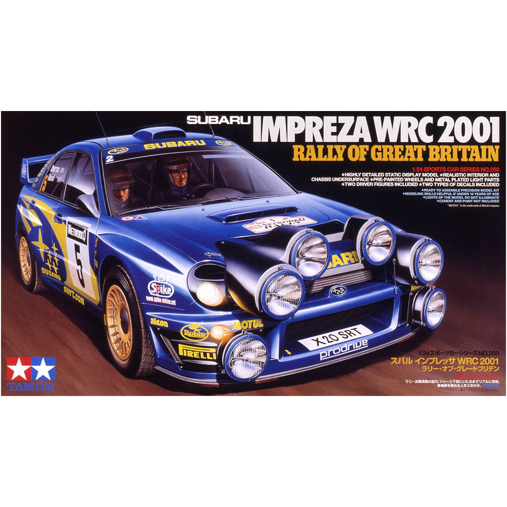 神通模型 田宮 TAMIYA 24250 1/24 SUBARU IMPREZA WRC 2001