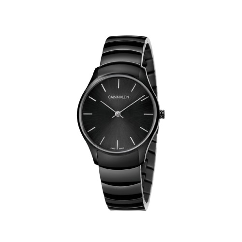 Calvin Klein CK簡約黑鋼腕錶(K4D22441)32mm