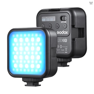 LED6R RGB便攜口袋補光燈 3200K-6500K 13種光效模式 帶磁吸功能（內置鋰電池） TOMO