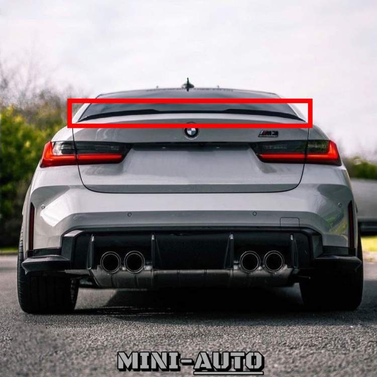 MINI-AUTO☑️ BMW M3樣式 乾式碳纖維尾翼 壓尾套件 最新造型 簡易黏貼改裝 四門車 G20 G80 副廠