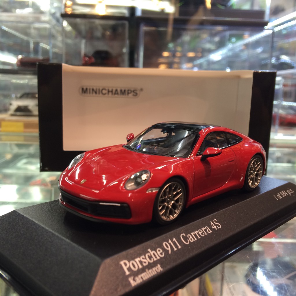 吉華科技@MINICHAMPS Porsche 911 Carrera 4S 2019 紅色 1/43