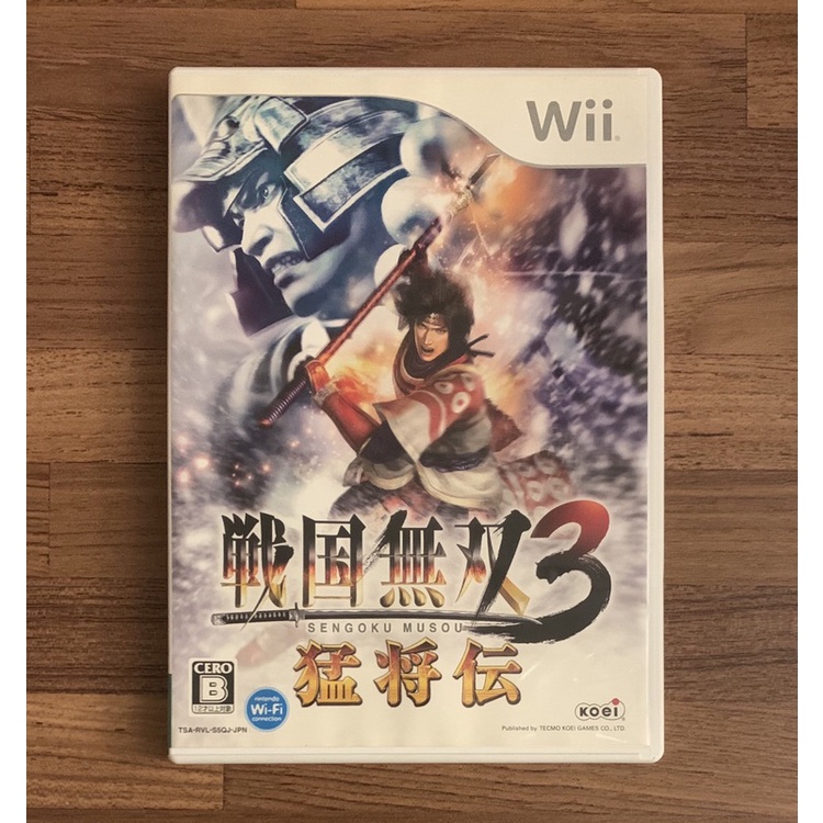 Wii 戰國無雙 3 猛將傳 正版遊戲片 原版光碟 日文版 日版 二手片 中古片 任天堂