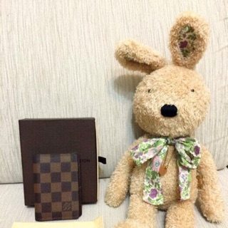 天使熊小鋪~LV全新MONOGRAM名片夾 皮革收納包 法國製悠遊卡夾 ICASH卡片夾~原價13500