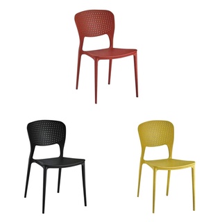 【PA008-17】洞洞背造型塑鋼椅(三色)