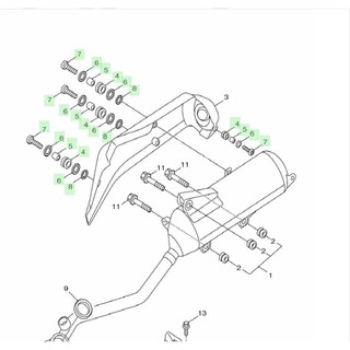 『油工廠』YAMAHA 山葉 原廠 S-MAX / FORCE 排氣管 防燙蓋 螺絲組 含墊圈/軸環/橡膠圈