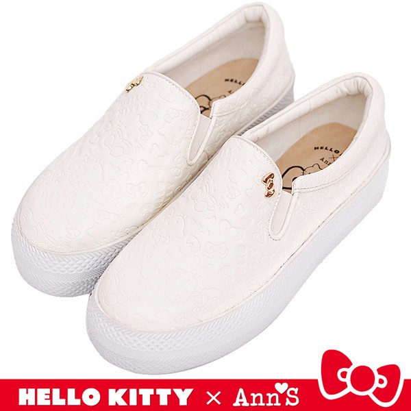 HELLO KITTY X Ann’S 和妳在一起厚底懶人鞋-白