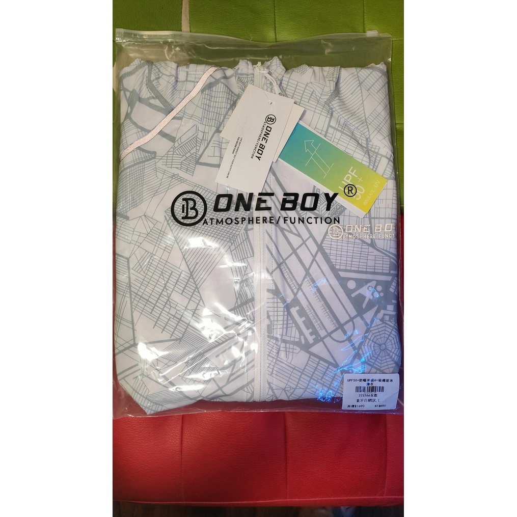 【全新】ONE BOY UPF50+防曬冰感A+級機能冰鋒衣 象牙白網狀 台灣公司貨 ONEBOY 冰鋒衣 原廠正品