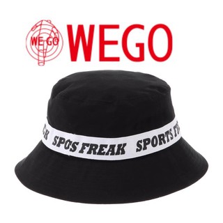 【彩購屋】現貨 日本 WEGO 棉質 黑色 帽子 遮陽帽 漁夫帽 男女通用