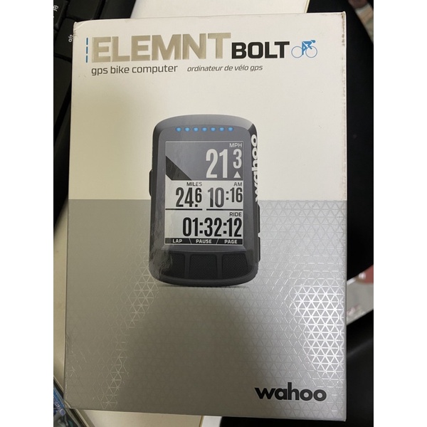 二手 WAHOO ELEMNT BOLT GPS BIKE COMPUTER 智能碼錶