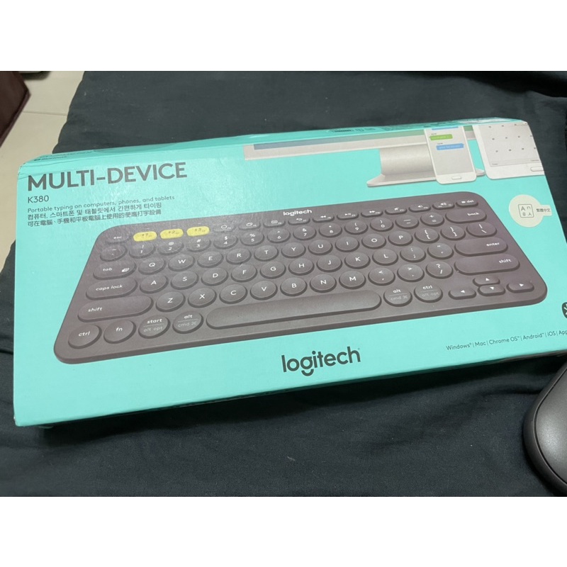 羅技 Logitech 藍牙無線鍵盤 K380 藍牙滑鼠M350 鍵盤收納