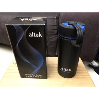「全新」【altek華晶科技】臺灣製時尚隨行玻璃杯／瓶400ml(股東紀念品)