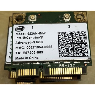 Intel Witeless-N 6200 筆電用半高 無線網路卡622ANHMW 300M/bps
