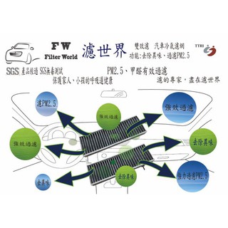 【雙效濾】雪鐵龍CITROEN BERLINGO 2018年後出廠適用 濾世界【去異味+濾PM2.5】冷氣濾網 含運