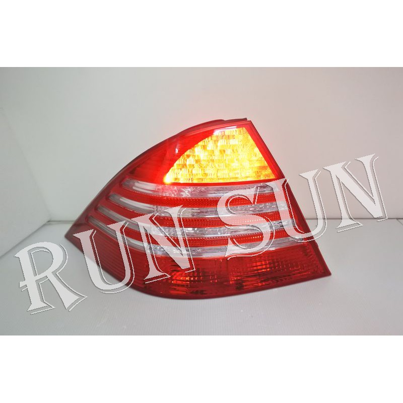 ●○RUN SUN 車燈,車材○● 全新 賓士 04 05 2006 W220 S350 LED原廠型四線 尾燈 一顆