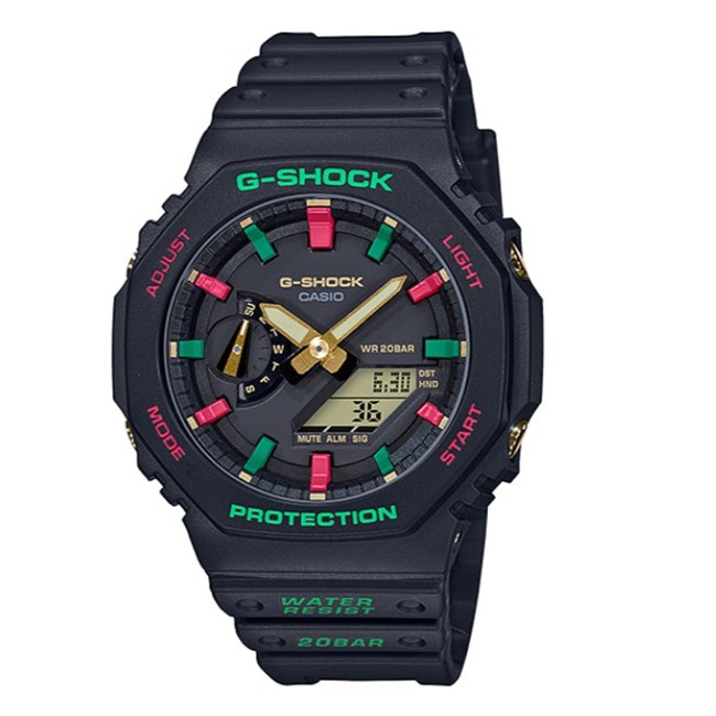 CASIO卡西歐 G-SHOCK 時尚運動錶 (GA-2100TH-1A)