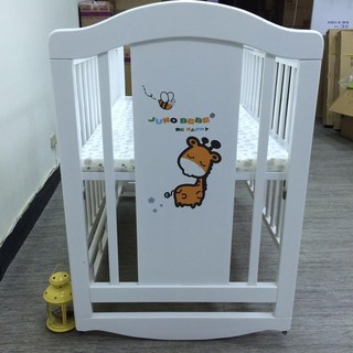 廠商庫存出清✨白色✨台灣製造 嬰兒床 大床 組合式附成長側板 (全新-要運費)