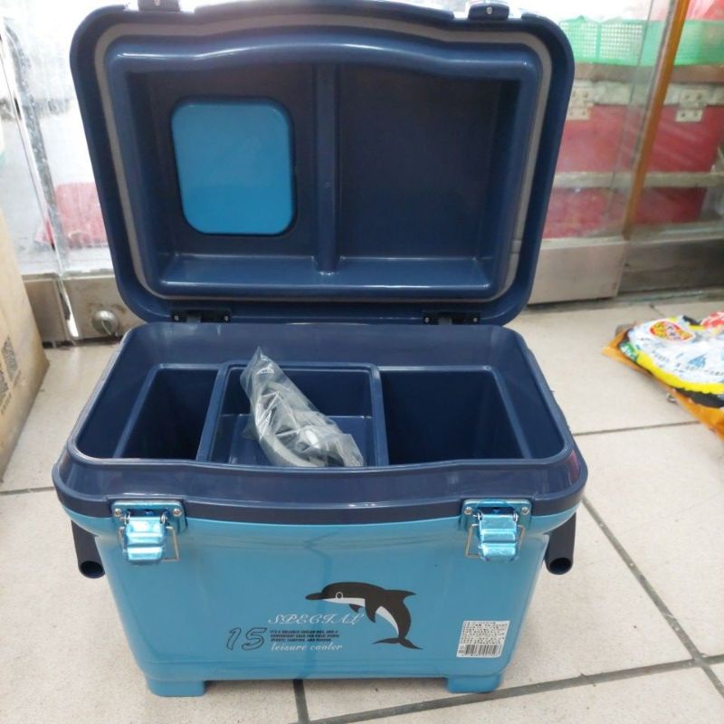 《 漢國釣具》冰寶 冰箱 15公升 （長43×寬28×高33公分）有附背帶  保冰桶 行動冰箱 露營 烤肉 釣魚