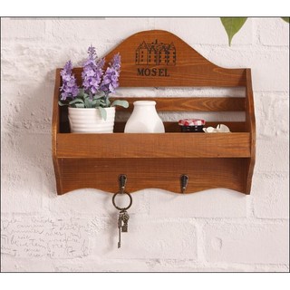 【MIMI SHOP】【ZAKKA雙勾花瓶置物架《波浪狀》】不挑色 zakka 牆上花架 置物架 鑰匙壁掛 牆面裝飾