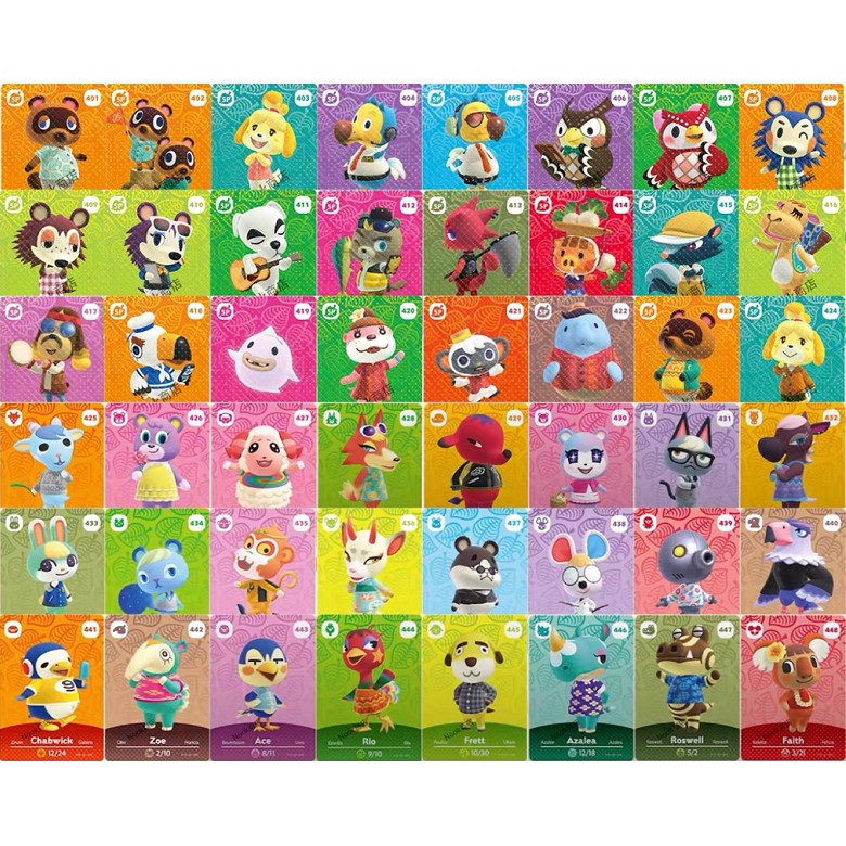 臺灣出貨 第五彈動物之森amiibo卡 最新動物森友會NFC卡 傑克 美琳 茶茶丸