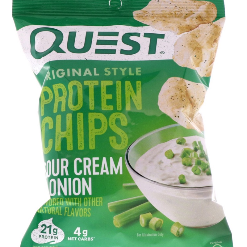 美國 Quest nutrition 蛋白質薯片。低醣高蛋白。生酮洋芋片。起司與sour cream 共12包。合購優惠
