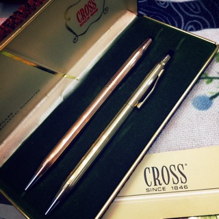 Cross 10K&14K 包金原子筆 （保存良好）