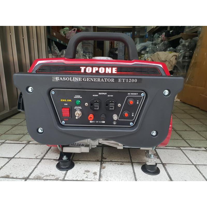 【優質五金~自取$6300】TOPONE ET-1200 引擎 汽油發電機 四行程發電機 110/220V