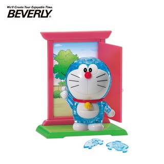 含稅 BEVERLY 哆啦A夢 立體水晶拼圖 44片 3D拼圖 水晶拼圖 公仔 模型 小叮噹 DORAEMON 日本正版