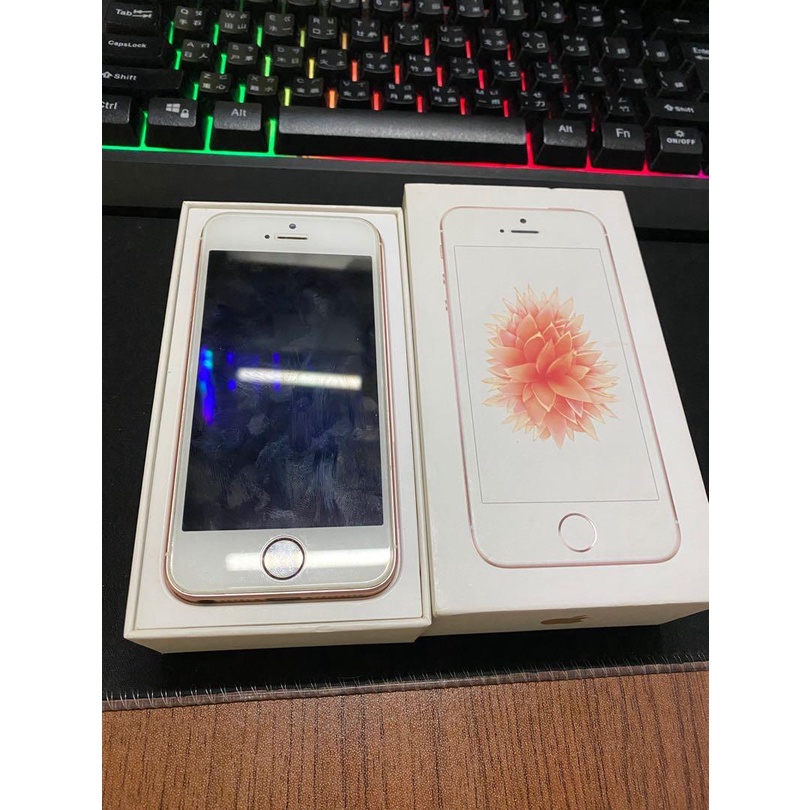 零件機 Apple iPhone Se 16GB 粉色 二手9成新 附盒裝配件 誠可議