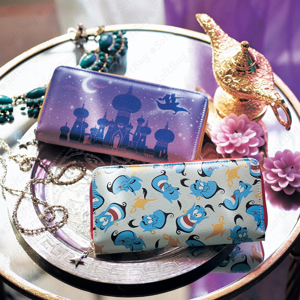 分母 日本製阿拉丁神燈精靈皮夾長夾100 迪士尼授權日本千趣会正品 蝦皮購物