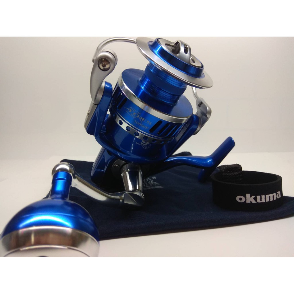 【皇詠蟲蟲】OKUMA AZORES 阿諾 10000 紡車捲線器 (鋁合金握丸版) 10000型 二手良品無盒