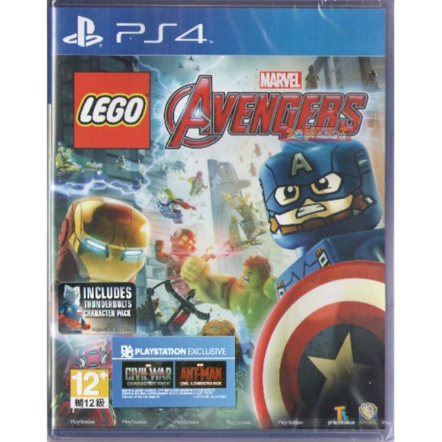 PS4 樂高復仇者聯盟 (含4組DLC+密碼) 英文亞版 Lego Marvel Avengers 全新未拆