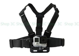GoPro 副廠配件Hero 2/3+/4胸前支架/胸帶式綁帶固定座/胸部束帶 快拆/快裝安裝卡扣/雲臺 SJ4000