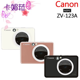 Canon Inspic Zv 123a 拍可印相機公司貨玫瑰金全新zv 123 即拍2x3 底片印相機 蝦皮購物